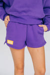 The Becca Shorts Geaux Tigers Woven Label | Purple