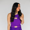 The Alli Airy Tank East Carolina (ECU) Woven Label | Purple
