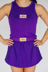 The Alli Airy Tank East Carolina (ECU) Woven Label | Purple