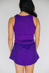 The Alli Airy Tank East Carolina (ECU) Woven Label | Purple