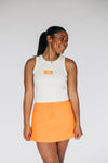 The Anna Active Skort Go Vols Woven Label | Bright Orange