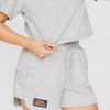 The Kristen Airy Tee War Eagle Woven Label | Heather Grey
