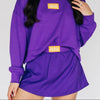 The Alli Tennis Skort Geaux Tigers Woven Label | Purple