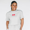 The Kristen Airy Tee Go Dawgs Woven Label | Heather Grey