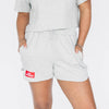 The Kristen Airy Lounge Shorts Go Dawgs Woven Label | Heather Grey