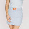 The Hayden High Waisted Skort War Eagle Woven Label | Light Blue