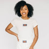 The Raegan Ribbed Baby Tee War Eagle Woven Label | Bone