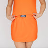 The Hayden High Waisted Skort War Eagle Woven Label | Orange
