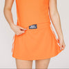 The Savannah Sporty Skort War Eagle Woven Label | Orange