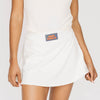 The Savannah Sporty Skort War Eagle Woven Label | Bone