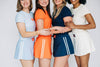 The Savannah Sporty Skort War Eagle Woven Label | Light Blue