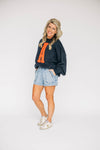 The Molly Cozy Crew Auburn | Navy