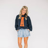 The Molly Cozy Crew Auburn | Navy