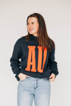 The Madi Varsity Mockneck AU Applique | Navy