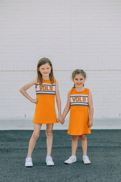 The University of Tennessee | Bright Orange Striped Cheer Dress