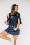 The Savannah Sporty Skort War Eagle Woven Label | Navy