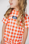 The Sue Scalloped Set Auburn | Youth & Toddler Orange