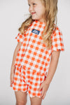 The Sue Scalloped Set Auburn | Youth & Toddler Orange