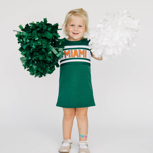 The University of Miami | Green Classic Cheer Dress
