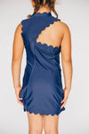 The Sarah Scalloped Dress Auburn | Youth & Toddler Navy