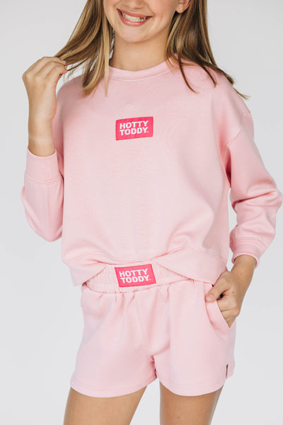 The Youth Light Pink Ava Airy Shorts | Hotty Toddy Woven Label