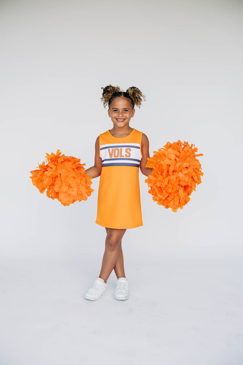 The University of Tennessee | Bright Orange Striped Cheer Dress