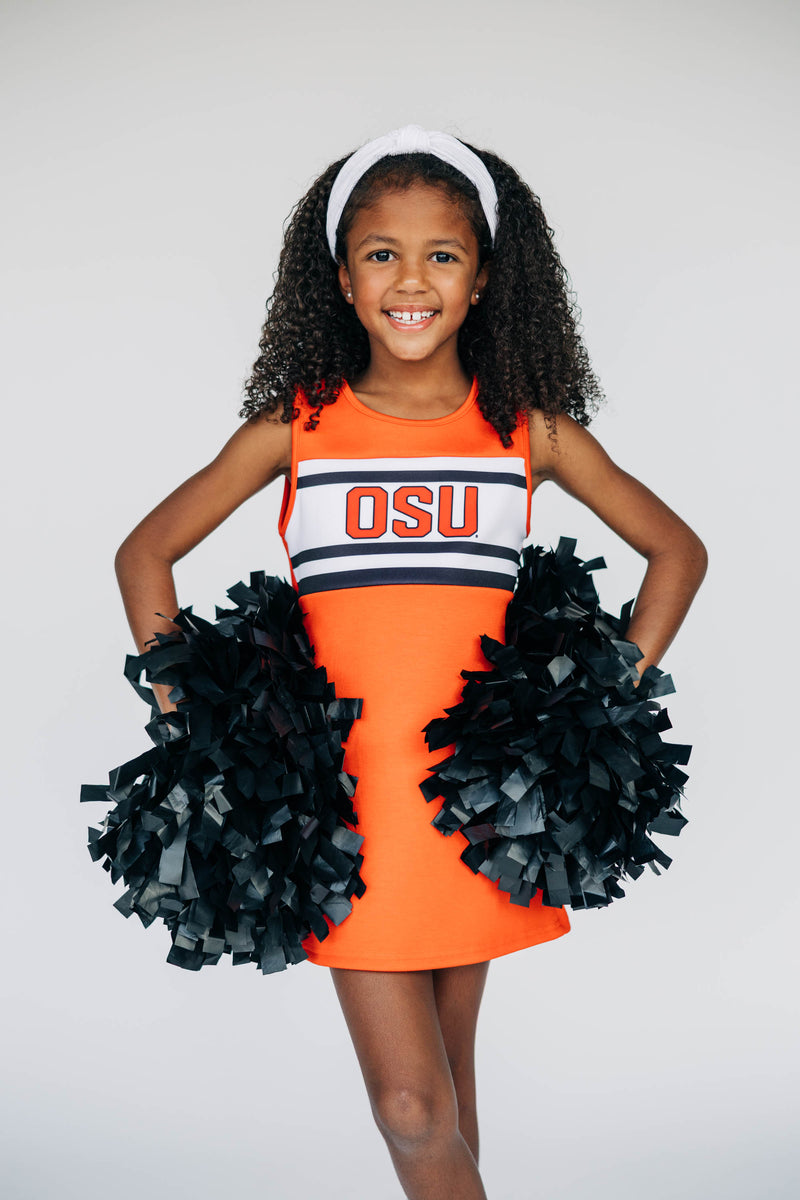 The Oklahoma State | Orange Striped Cheer Dress