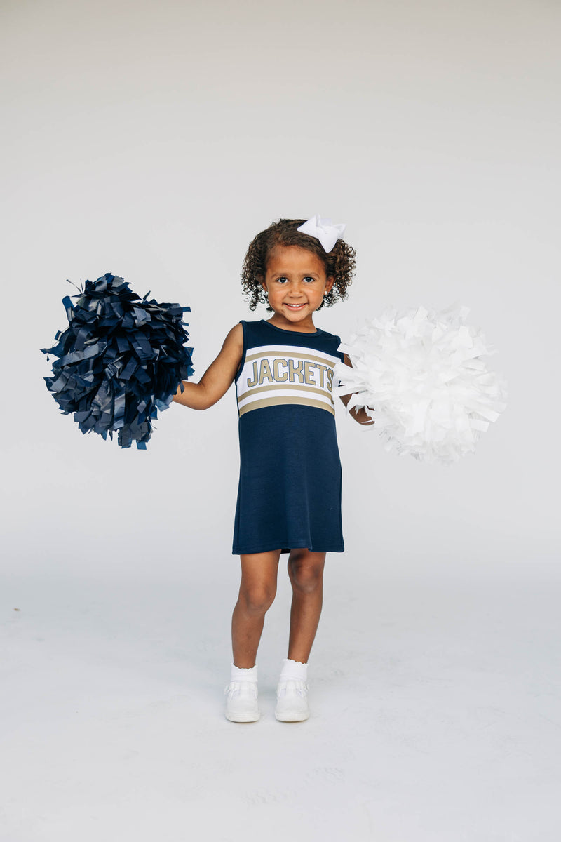 The Georgia Tech | Navy Striped Cheer Dress
