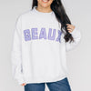 The Mallory Mockneck LSU Gingham | Ash