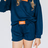 The Ava Airy Shorts War Eagle Woven Label | Youth Navy