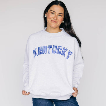 The Mallory Mockneck Kentucky Gingham | Ash
