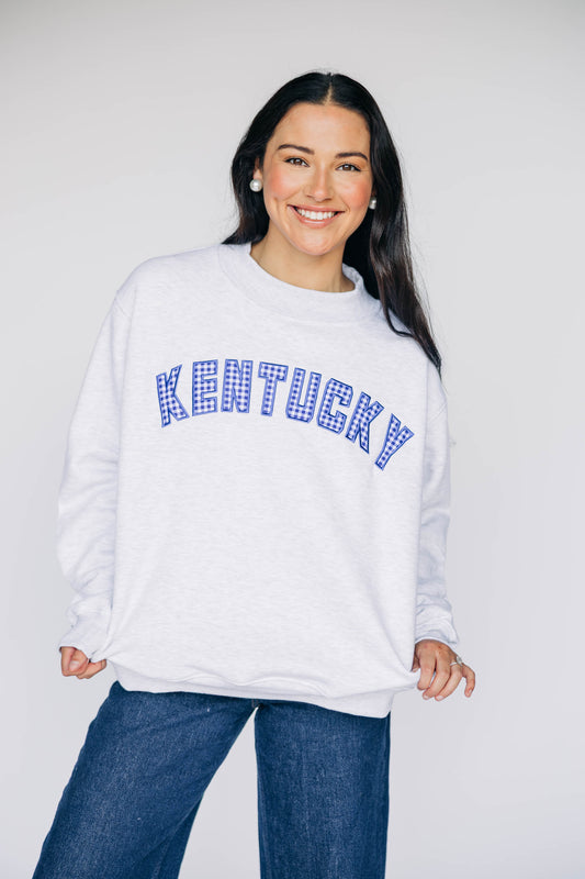 The Mallory Mockneck Kentucky Gingham | Ash