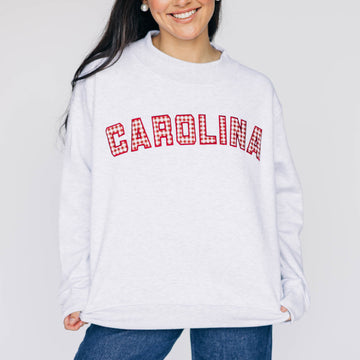 The Mallory Mockneck South Carolina Gingham | Ash