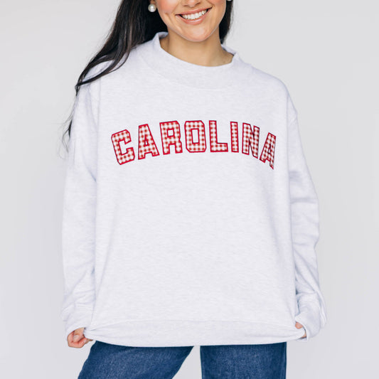 The Mallory Mockneck South Carolina Gingham | Ash
