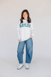 The Mallory Mockneck Baylor Gingham | Ash