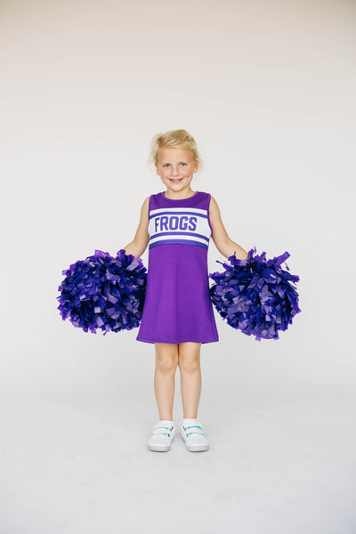 The TCU | Purple Striped Cheer Dress