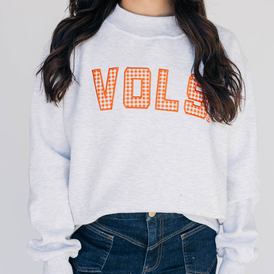 The Mallory Mockneck Tennessee Gingham | Ash