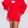 The Becca Shorts Hotty Toddy Woven Label | Youth Bright Red