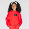 The Becca Boxy Crewneck Go Dawgs Woven Label | Youth Bright Red