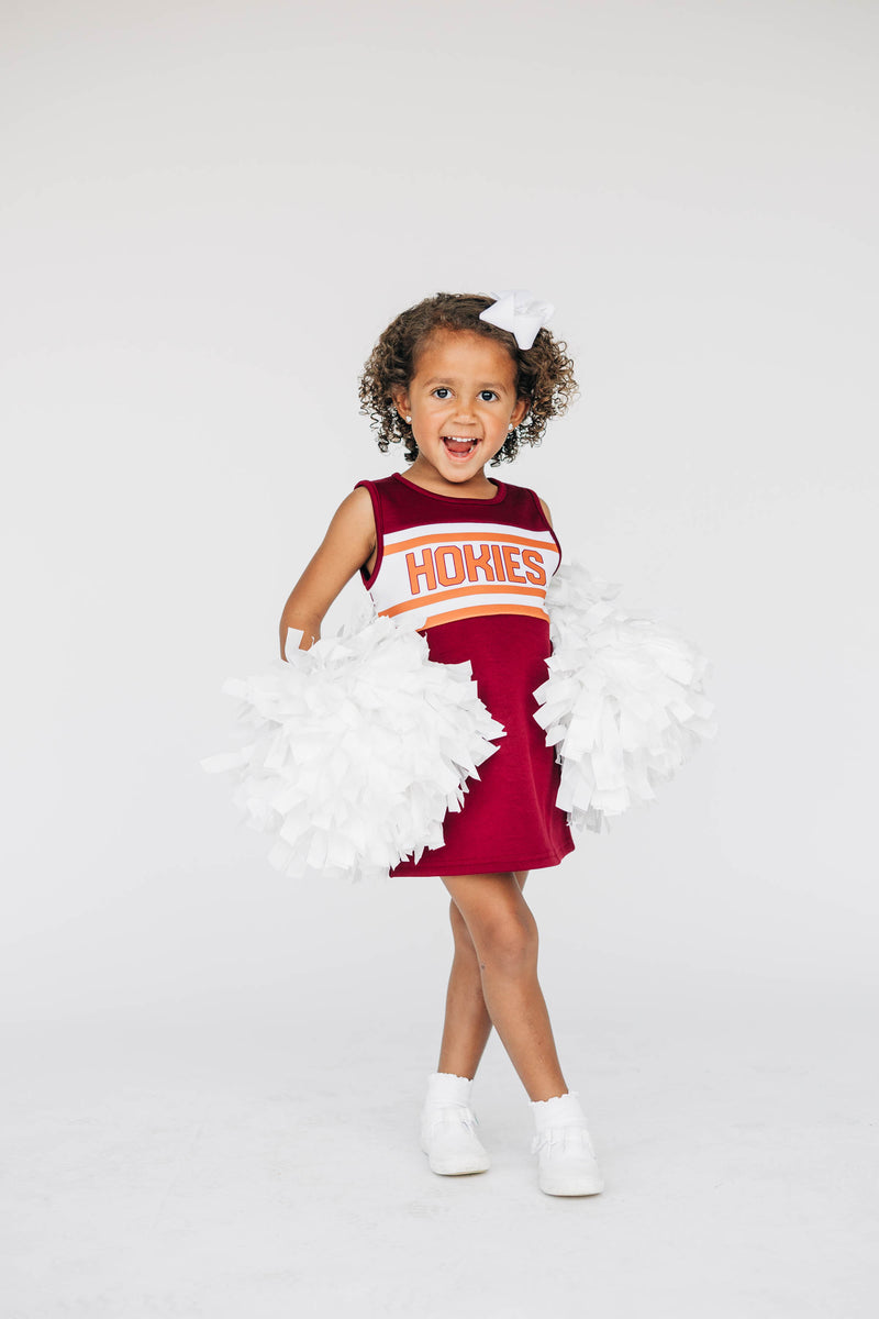 The Virginia Tech | Maroon Striped Cheer Dress
