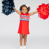The Samford University | Bright Red Classic Cheer Dress