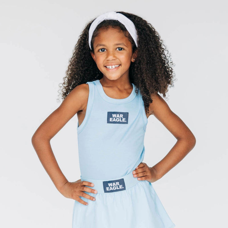 The Youth Light Blue Ali Airy Tank| War Eagle Woven Label