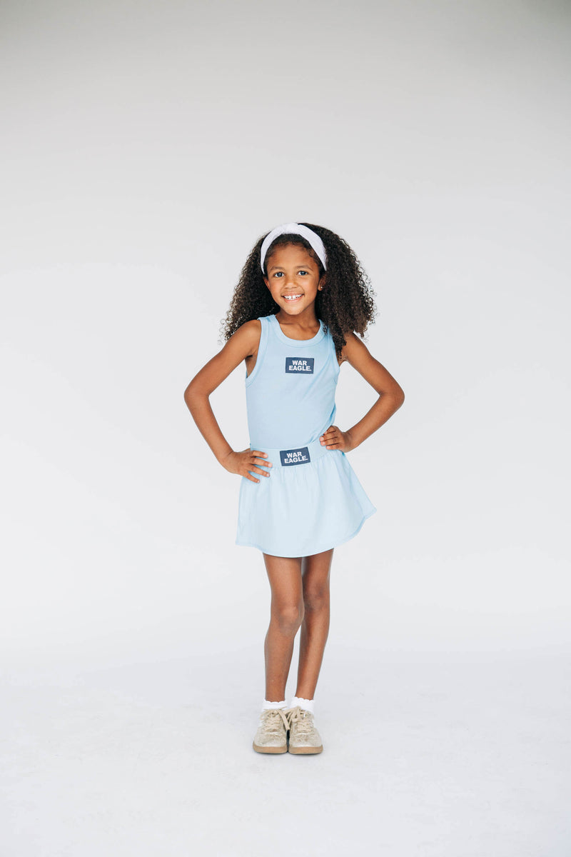 The Youth Black Alli Airy Tennis Skirt | Woo Pig Sooie Woven Label