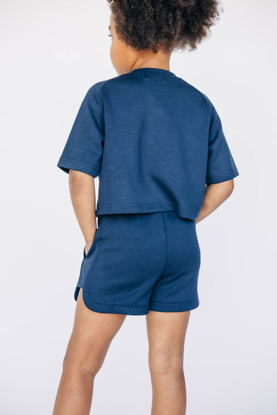 The Youth Navy Kristen Lounge Shorts | War Eagle Woven Label