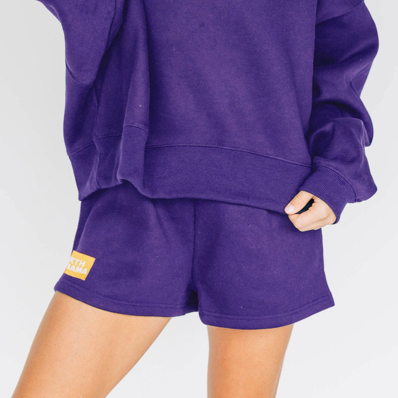 The Becca Shorts Purple | North Alabama Woven Label