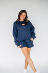 The Becca Shorts War Eagle Woven Label | Navy