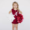 The University of Alabama | Deep Red Power Stripe V-Neck Cheer Dress *LOGO MISPRINT*