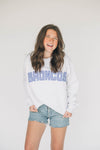 The Mallory Mockneck Boise State Gingham | Ash