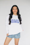 The Mallory Mockneck SMU Gingham | Ash