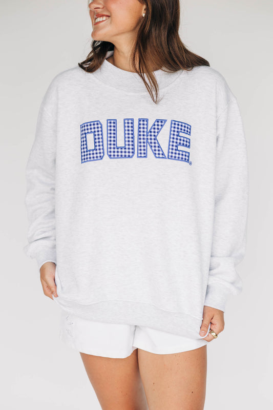 The Mallory Mockneck Duke Gingham | Ash